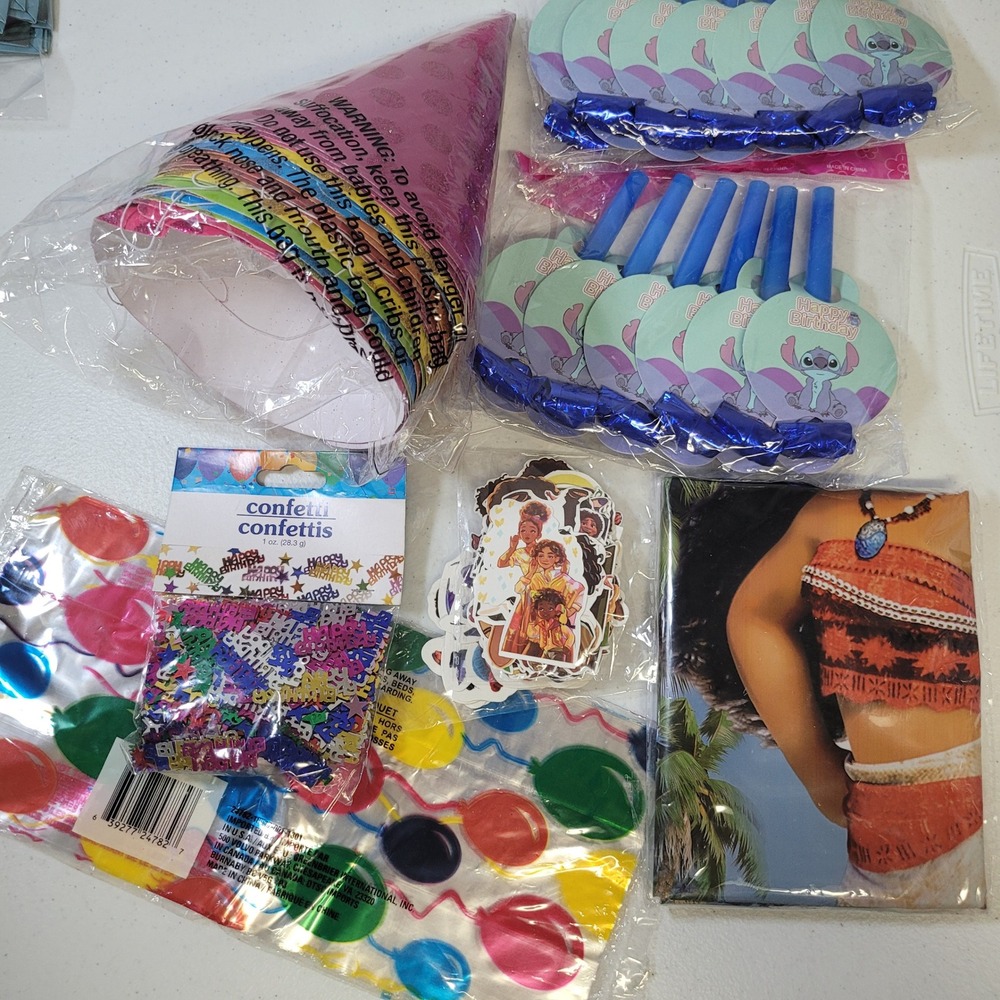 Miscellaneous Kids Birthday Party Supplies Bundle Stitch Moana Encanto Luca